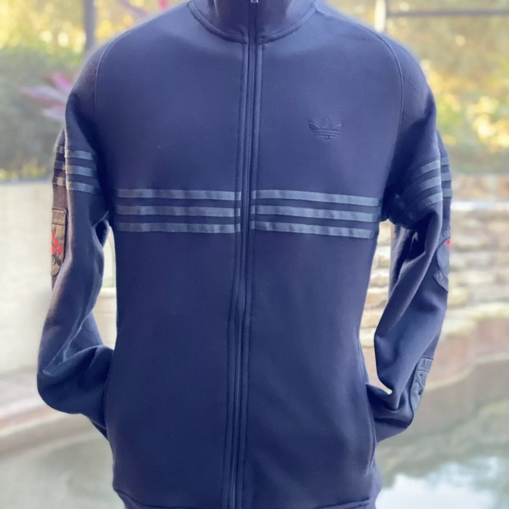 ADIDAS MEN'S 4-E QUILTED‎ TT FULL ZIP JACKET (SMALL)